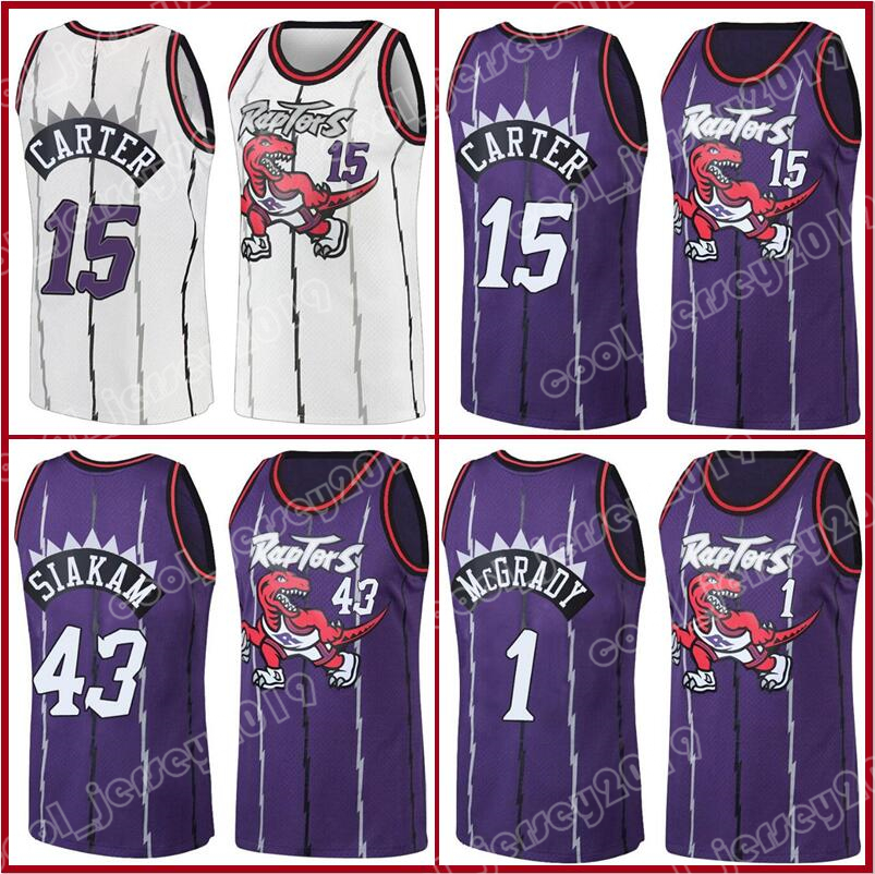 

Retro 15 Vince Tracy Carter Mcgrady Jersey Torontos Pascal 43 Siakam Basketball Raptores Mens Jerseys, Retro(ha da wei)