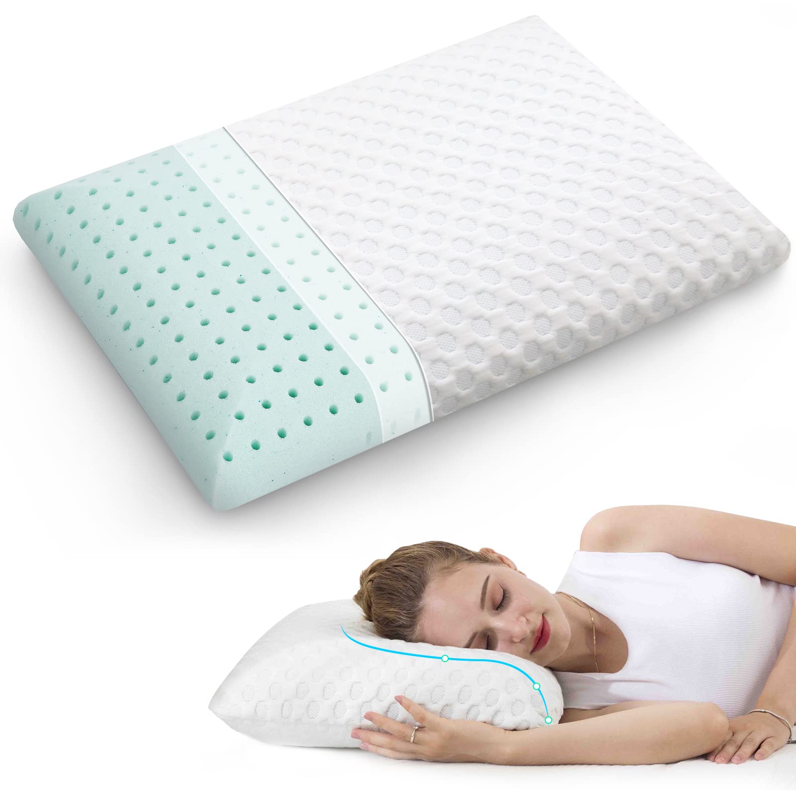 

Cervical Memory Foam Pillow Orthopedic Pillows for Neck Pain