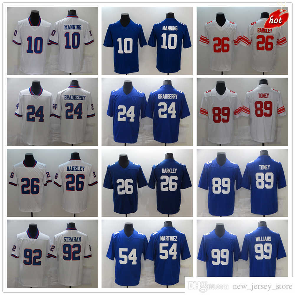 

Football New York''Giants''New Jerseys 26 Saquon Barkley 10 Eli Manning 24 Bradberry Martinez Williams Strahan Engram Jersey''Nfl MAM, Same as picture