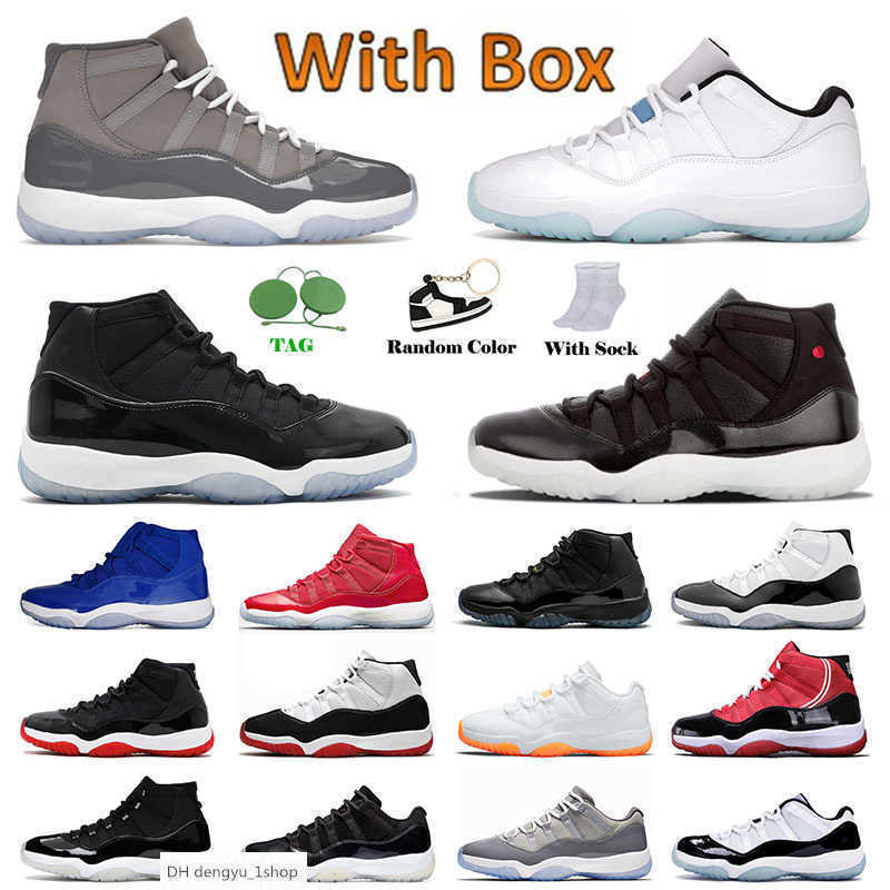 

With Box Jumpman 11 11s Mens Basketball Shoes Trainers Legend Blue Low Citrus XI 72-10 High OG Cool Grey Cap and Gown Space Jam Jubilee 25 OG shoe, B2 36-47 concord bred