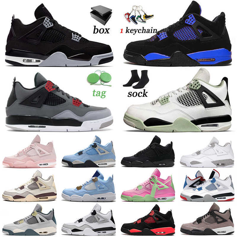 

Jumpman 4s basketball Katrina Men Women shoes Craft off 4 Sneakers White Oreo Military Black Royal Designer Sports Free Game Red Thunder, 36-47 6 new bred