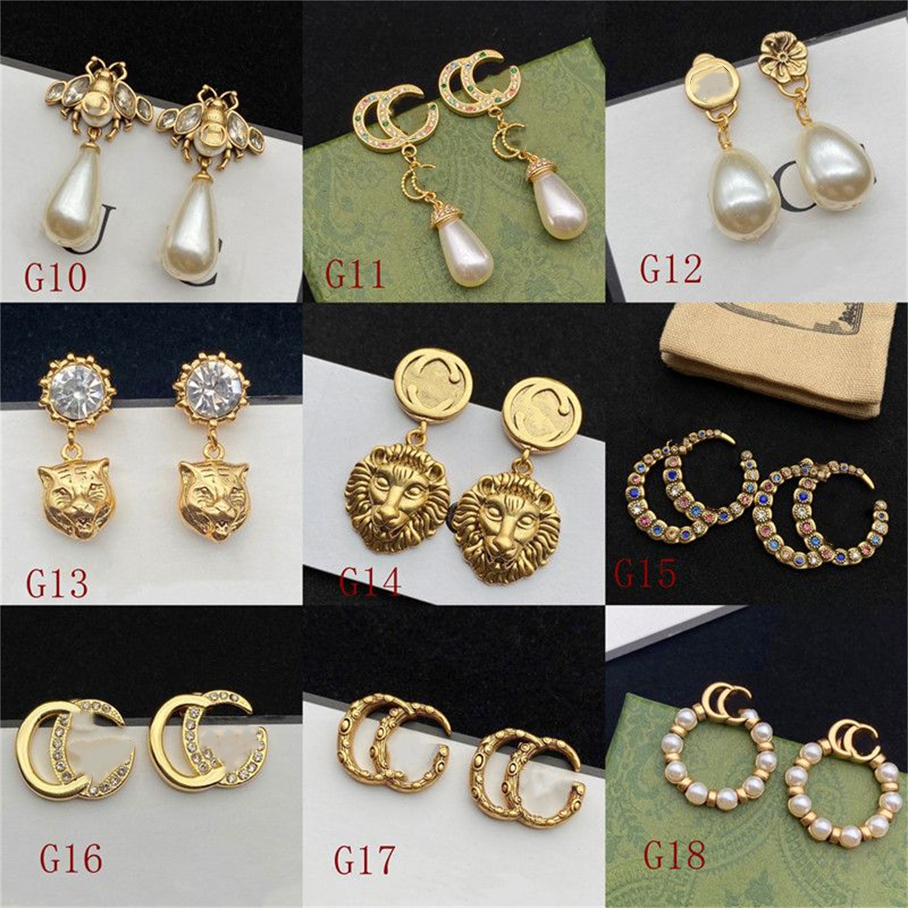 

New Designer earrings Flannel charm Thick Piercing jewelry gifts woman wholesalewomen party Rose Gold Platinum long Chain diamonds