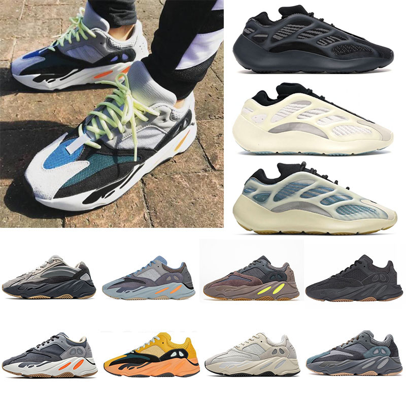 

Reflective 700 V2 Running Shoes 3M Static Runner Inertia Wave Tephra Solid Grey Utility Black Designer Men Women Sport Sneakers Eur 36-45, With original box