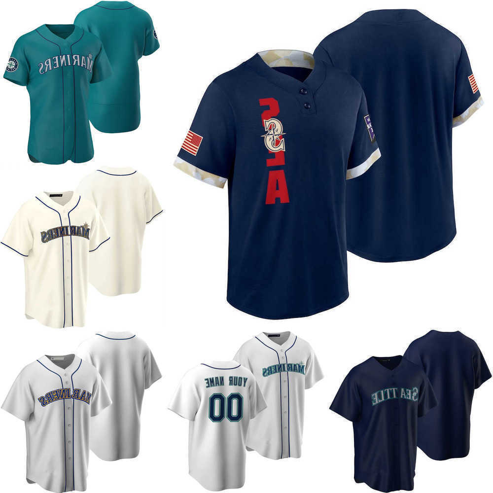 

2021 Custom Jersey Seattle''Mariners''Mens women Youth 11 Edgar Martinez 24 Ken Griffey Jr. 17 Mitch Haniger 15 Kyle Seager Baseball Jerseys, Color