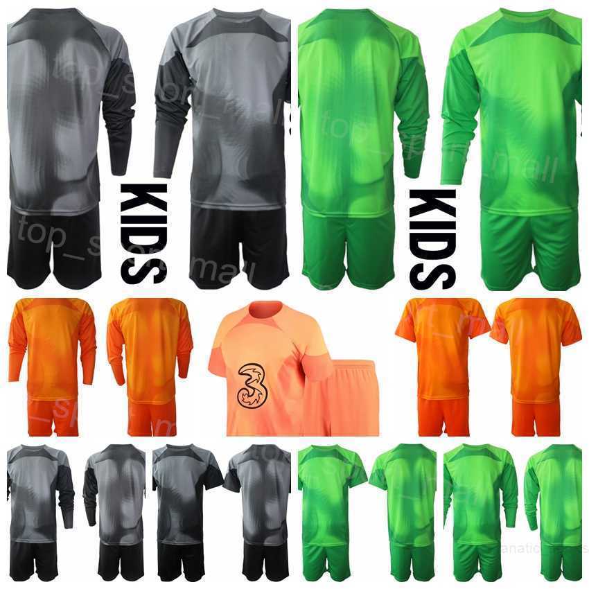 

Club Team Long Sleeve Goalkeeper Soccer 1 Kepa Arrizabalaga Jerseys Set GK 16 Edouard Mendy 13 Marcus Bettinelli Goalie Football Shirt Kits Sport Man Kids QieErXi