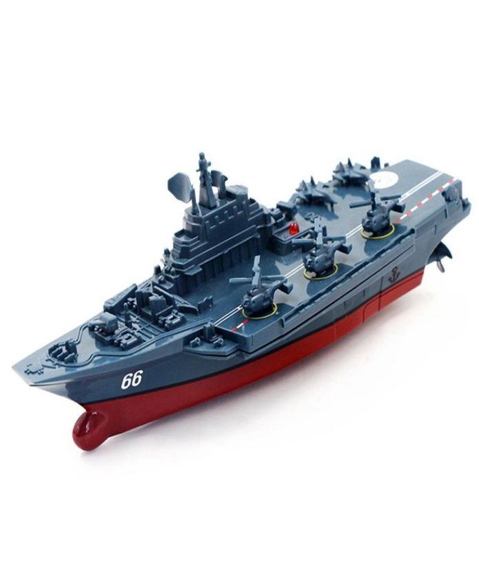 

RC Boat 24GHz Remote Control Ship Warship Battleship Cruiser High Speed Boat RC Racing Toy Dark Blue