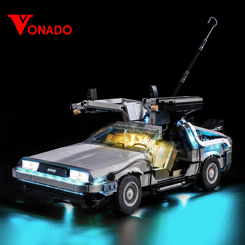 

Blocks LED Light Set For Creator 10300 Back to the Future Time Machine Racing Car Building Toy Only Lighting Kit Not Model 221117