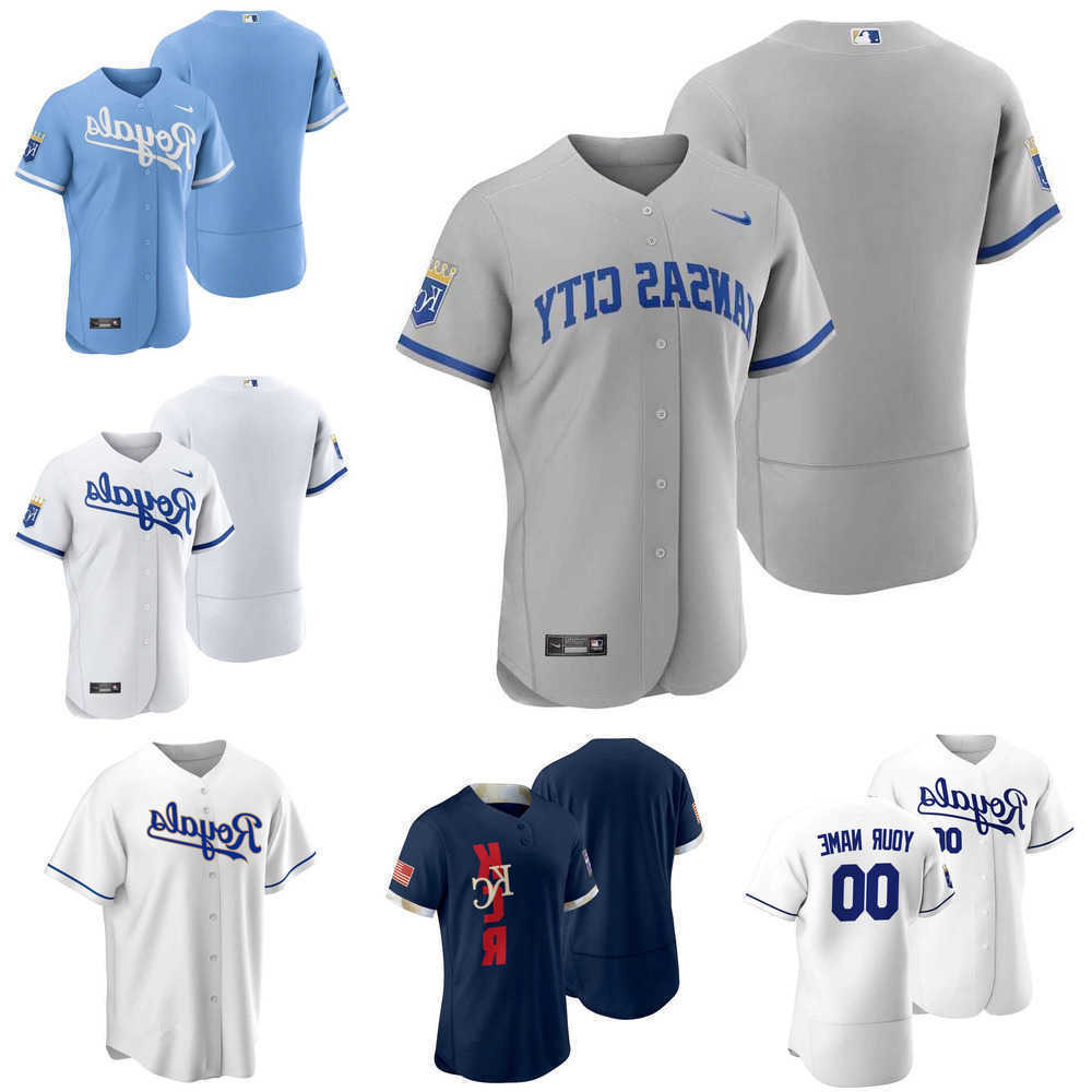 

2021 Baseball Jerseys Custom Jersey Kansas''City''Royals''Mens women Youth 16 Andrew Benintendi 4 Alex Gordon 13 Salvador Perez 15 Whit Merrifield Baseball Jerseys, Color