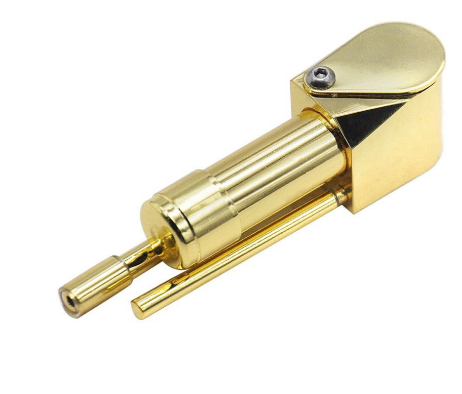 

Metal Smoking Pipe Gold Brass Mini Pipes Portable Removable Water Pipe For Smoke