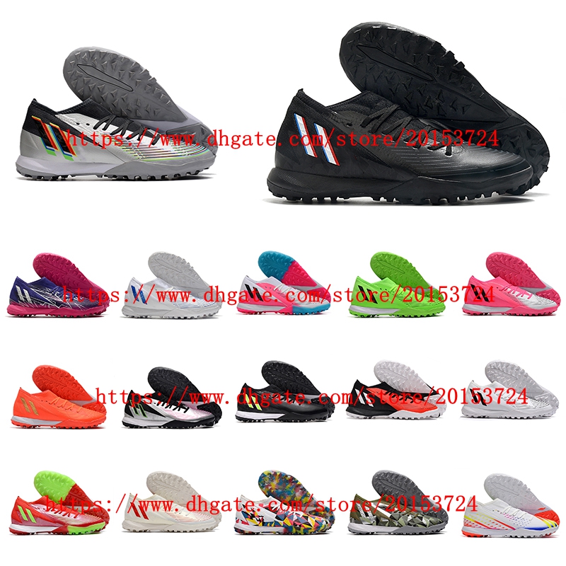 

2022 soccer shoes cleats Predator Edge.3 TF football boots mens Turf Tacos de futbol Trainers Sports, As picture 1