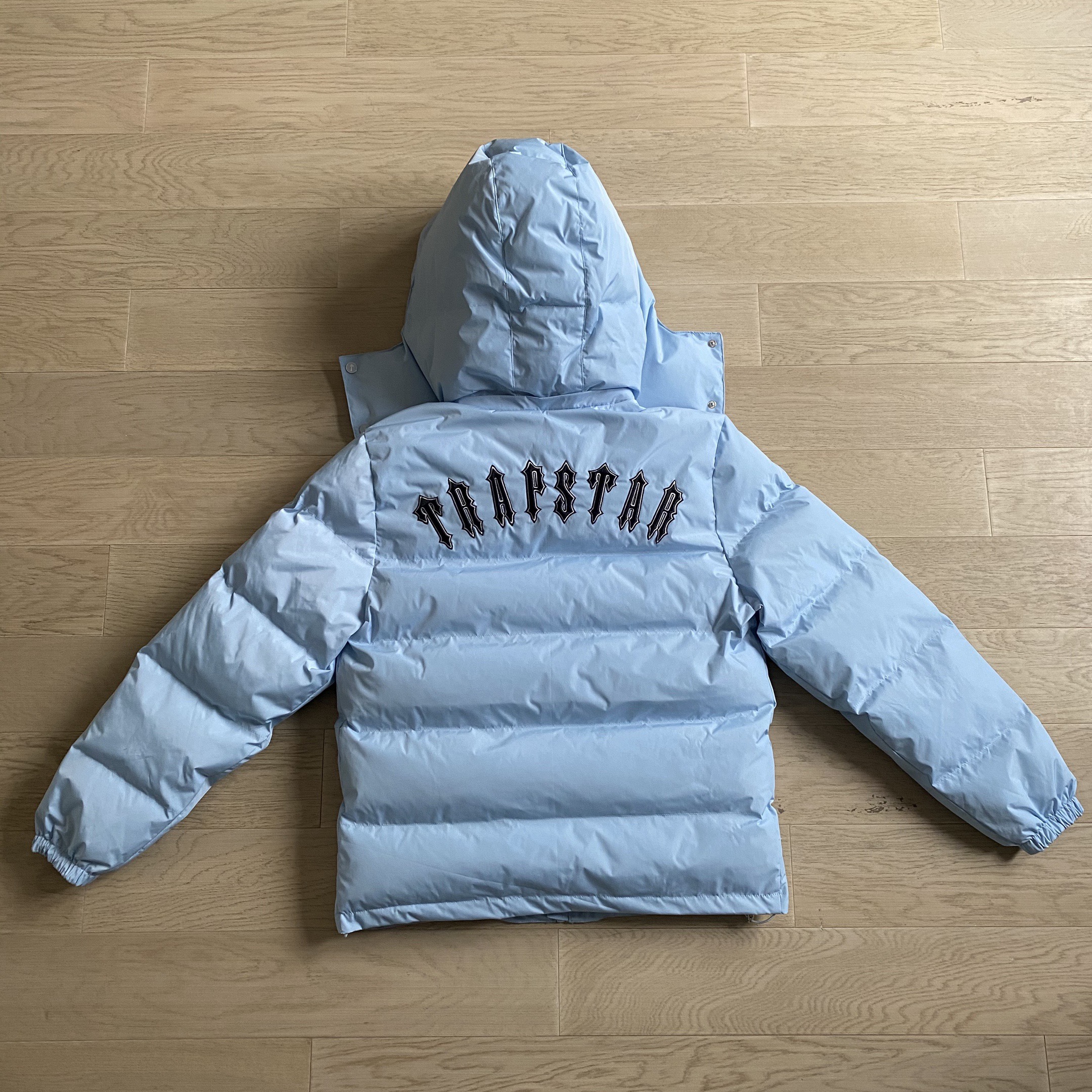 

2022 Men Parkas Trapstar Jackets Men Winter Hoodie Trspstar Detachable Hooded Down Jacket Ice Blue High Weight Puffer Strongest Version Super Thick Coat Women Warm, I need see other product