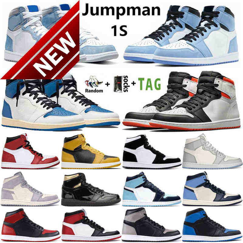 

Running Shoes Basketball Shoes Boots 2023 Top Quality High 1 Og Hyper Royal 1s Mens Electro Orange University Blue Dark Mocha Unc Bred Patent Banned Men KGXG CAL5, No shoes