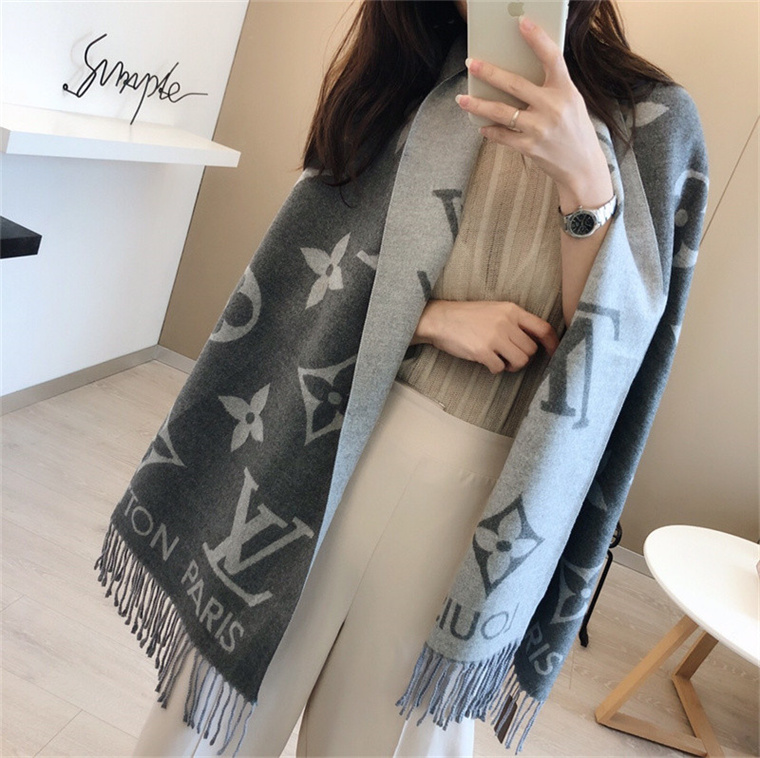 

Luxury letter printing Winter Wool Soft Louis Vuitton scarf women Cashmere Scarves lady Warm men Embroidery Cotton louise viuton Wrap woman Gucci long Wrap Shawl gg