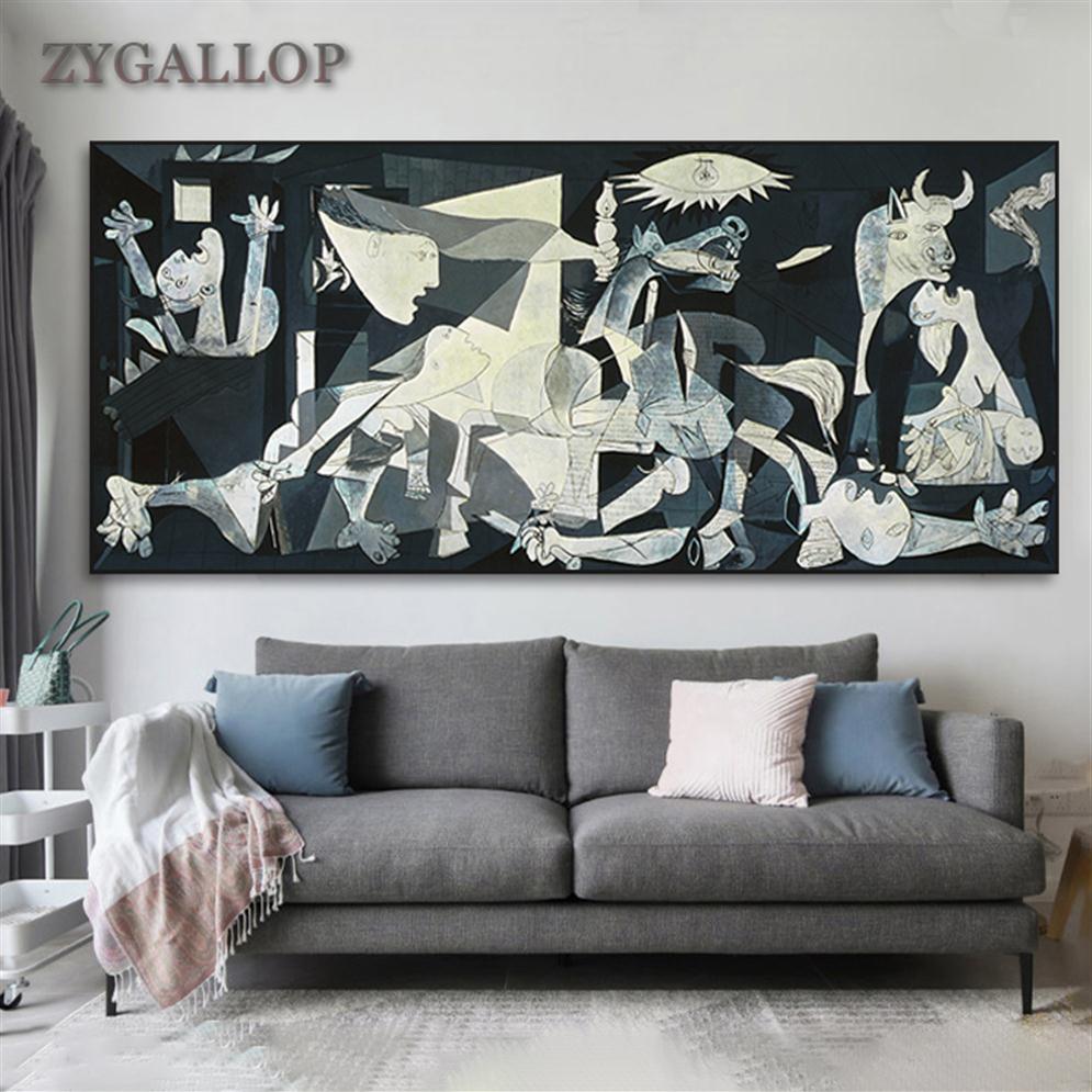 

Picasso Famous Art Paintings Guernica Print On Canvas Picasso Artwork Reproduction Wall Pictures For Living Room Home Decoration219D