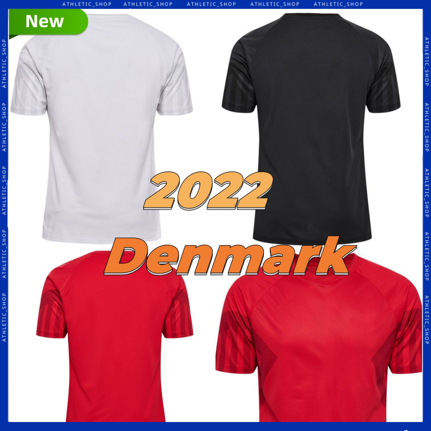 

2022 2023 Soccer Jerseys Denmarks ERIKSEN DOLBERG DELANEY BRAITHWAITE WASS JENSEN KJAER HOJLUND OLSEN HOJBJERG national team football shirt 22 23, Postage