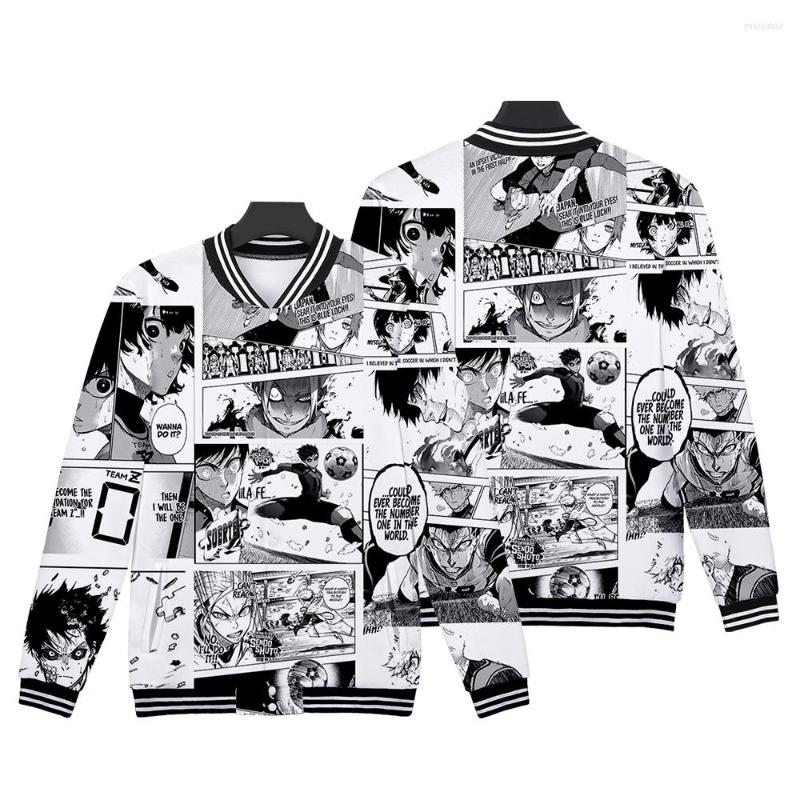 

Men's Jackets WAMNI BLUE LOCK Baseball Uniform 2022 Anime 3D Print Autumn Casual Daily Harajuku Man Woman Unique Streetwear
