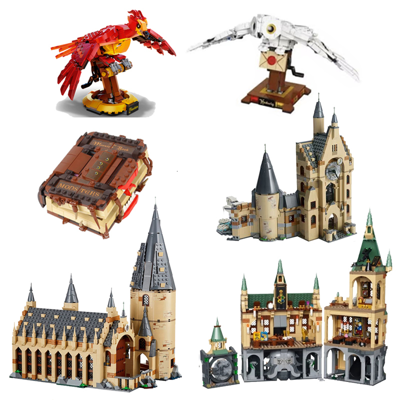 

Blocks Compatible 76391 75953 Chamber Of Secrets Magic Castle School Books Building Kit Hogwartsed Phoenix Owl Model Gift 221117