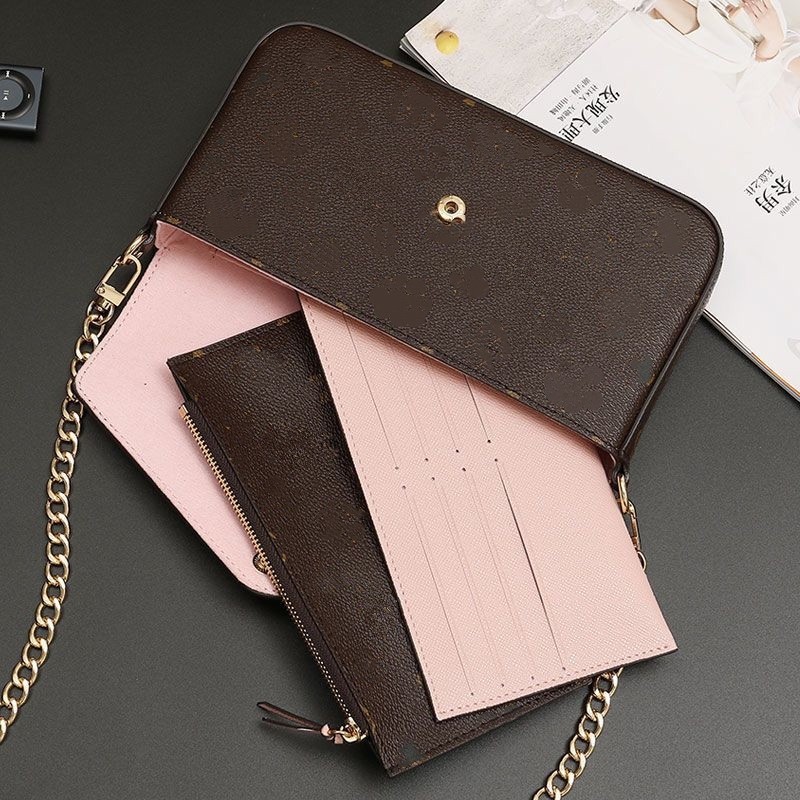 

Luxury Designer Bag 3pcs set Accessories Women Bags Handbag Crossbody Leather Purse Louiseity Fashion Viutonity Flower Shoulder Lady Tote Bag Wallet With Box, Not for individual sale