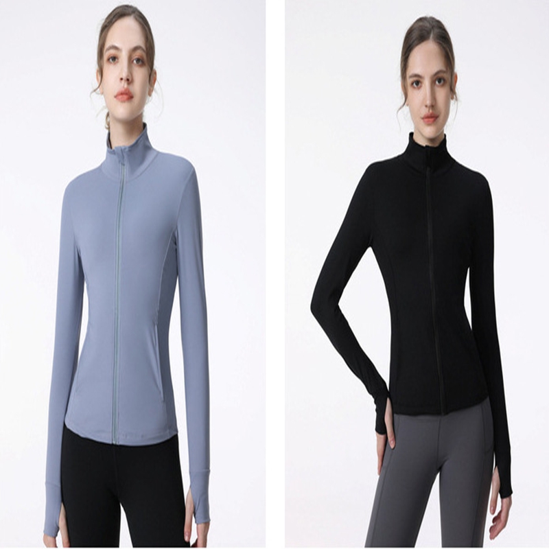 

alo Yoga Jacket Slim Slim Warm Running Cardigan Top Sweat Absorbing Fast Dry Outdoor Fitness Long Sleeve, 003