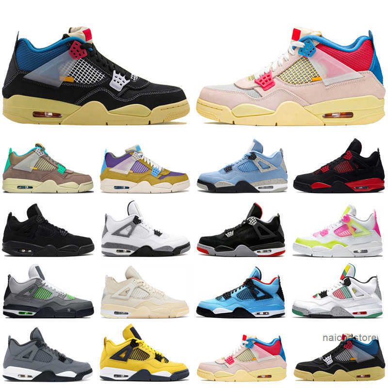 

Discount 4s Red Thunder Basketball Shoes Jumpman 4 for Men Women University Blue White Oreo Taupe Haze Desert Moss Mens Tra Jordon, Neon