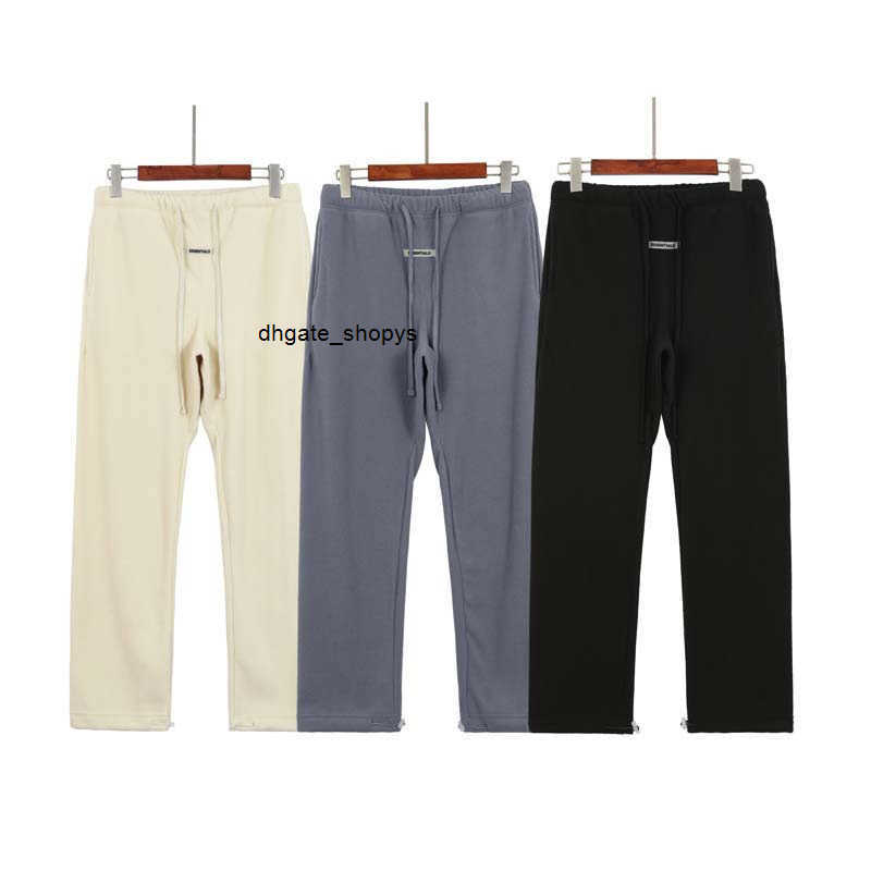 

mens pants mens sweatpants ess main line streamer drawstring polar fog high street relaxed casual trousers winter ayw, Gray