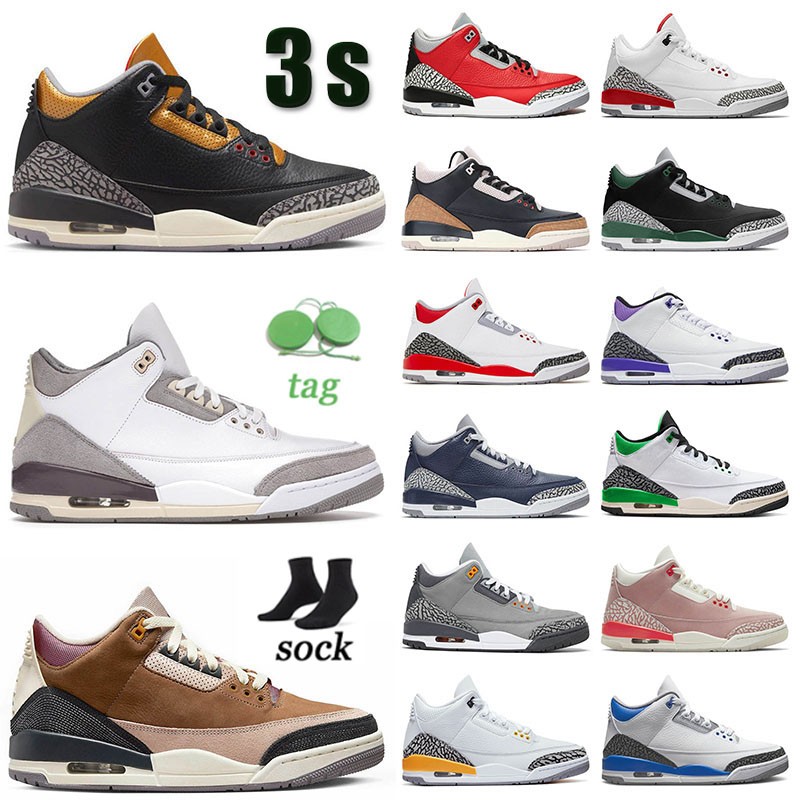 

A Ma Maniere x Jumpman 3 Basketball Shoes for Mens Womens Archaeo Brown 3s Katrina J3 Atmosphere Dark Iris Desert Elephant Slim Shady Denim Fire Red Designer Sneakers, A39 40-47 cyber monday