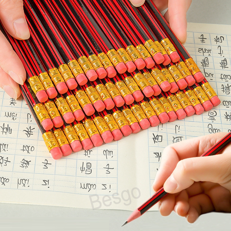 

Wooden Black Colored Pencils Stripe Painting Graffiti Pen Kids Drawing Writing Sketch Pens School Supplies Stationery Pencil BH7949 TQQ