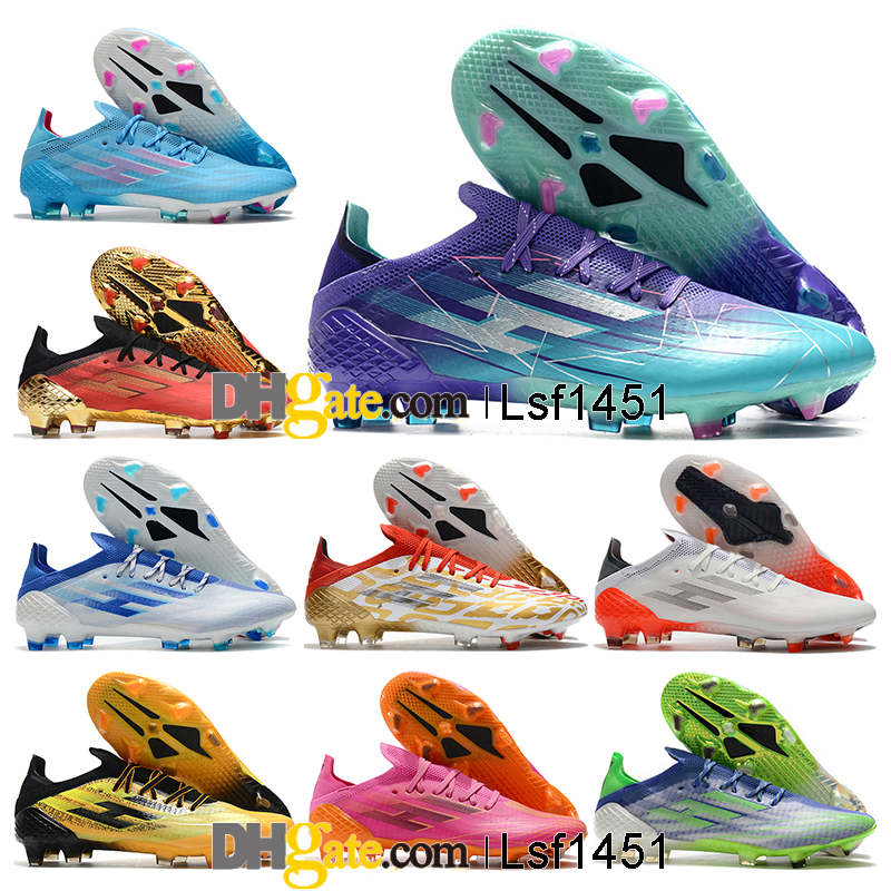 

Gifts Bag Mens High Top Football Boots X Speedflow.1 FG Firm Ground Cleats F50 Ghosted Speedflow Speed Flow Soccer Shoes Outdoor Trainers Botas De Futbol, Color 14