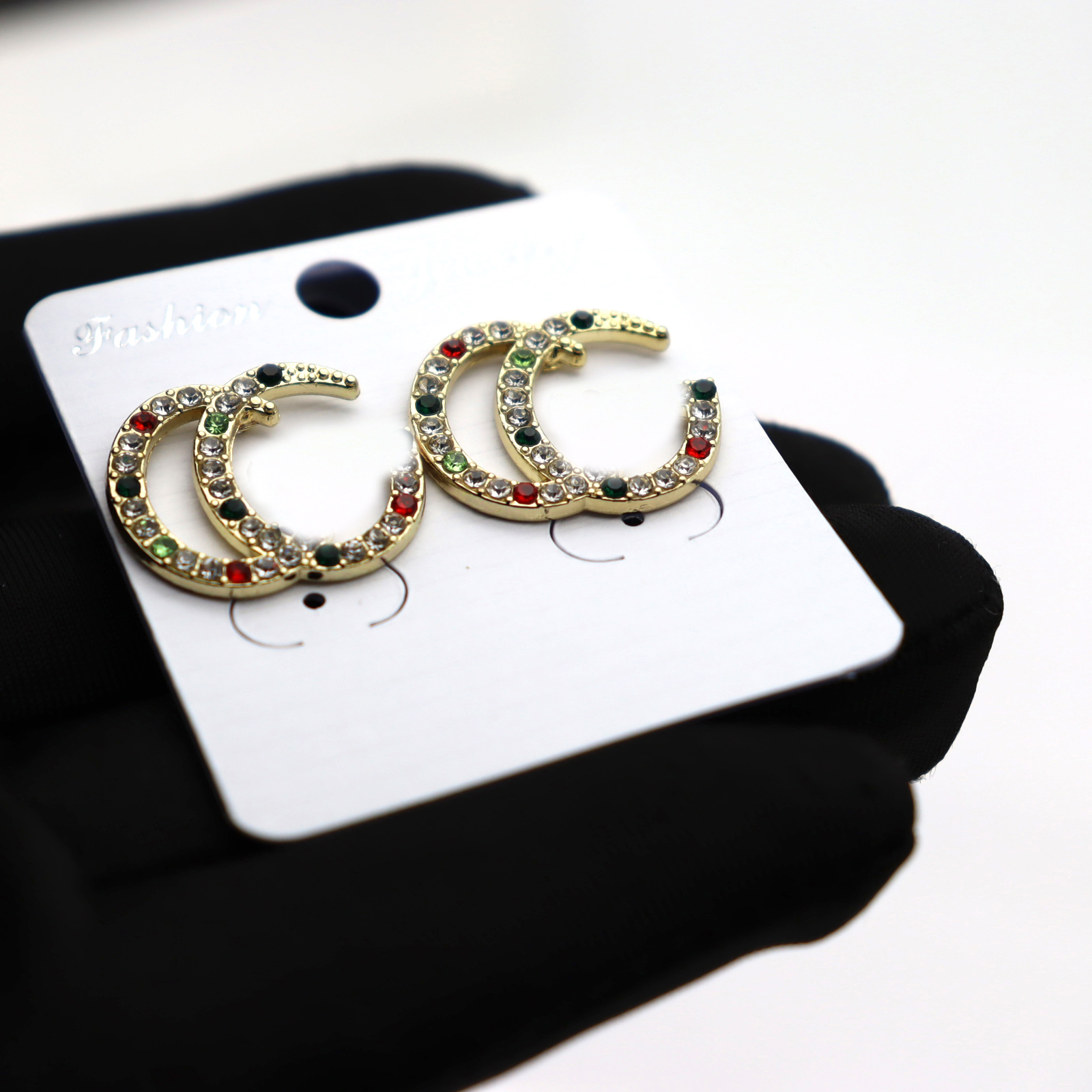 

LOVE Earrings Colour Rhinestone Charm Designers Designer Women Bow Diamonds Party Wedding Birthday Gift Luxury Classic Brand European American Bohemian