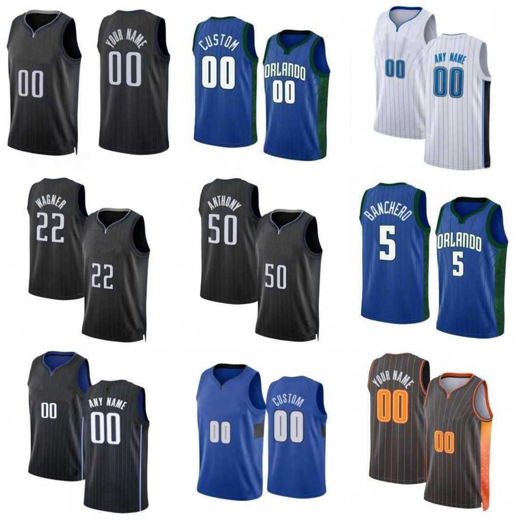 

Paolo Banchero Franz Wagner Custom Basketball Jerseys Wendell Carter Jr Cole Anthony Orlandos Magics Jalen Suggs Terrence Ross RJ Hampton 2023 City Markelle Fultz, As