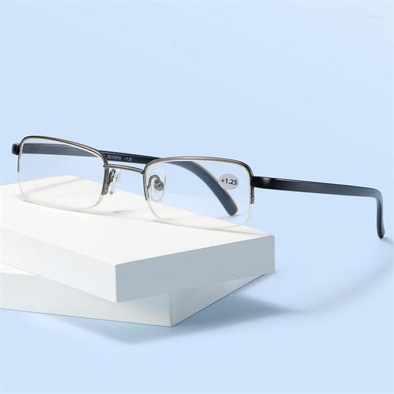 

Sunglasses Metal Resin Lens Square Presbyopic Eyeglasses Women Men Small Frame Elderly Reading Spectacles Power 1.25 1.5 2.0 To 3.5