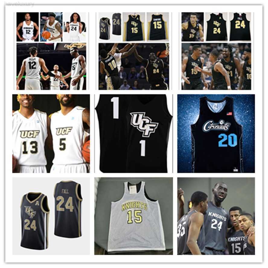 

College Basketball Wears College Basketball Wears 2022 NCAA Custom UCF Knights Stitched Basketbal, New black jersey