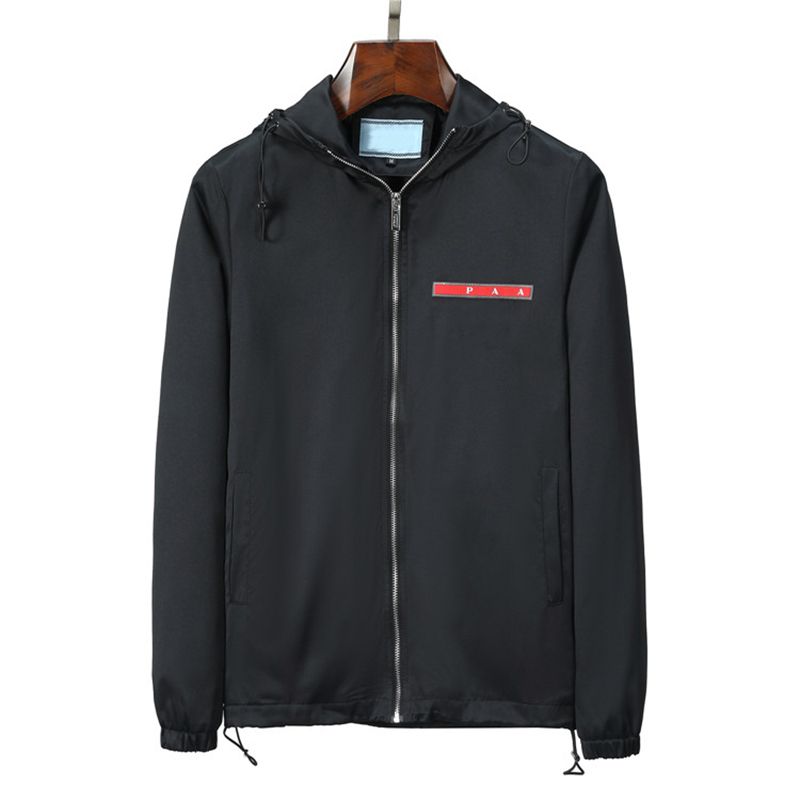 

Men's Jackets Hooded Long Sleeve Zipper Pockets Sport Casual Windbreaker Tops 2022 Autumn Winter Designer Luxury Men Women Outerwear Coat Slim Fit