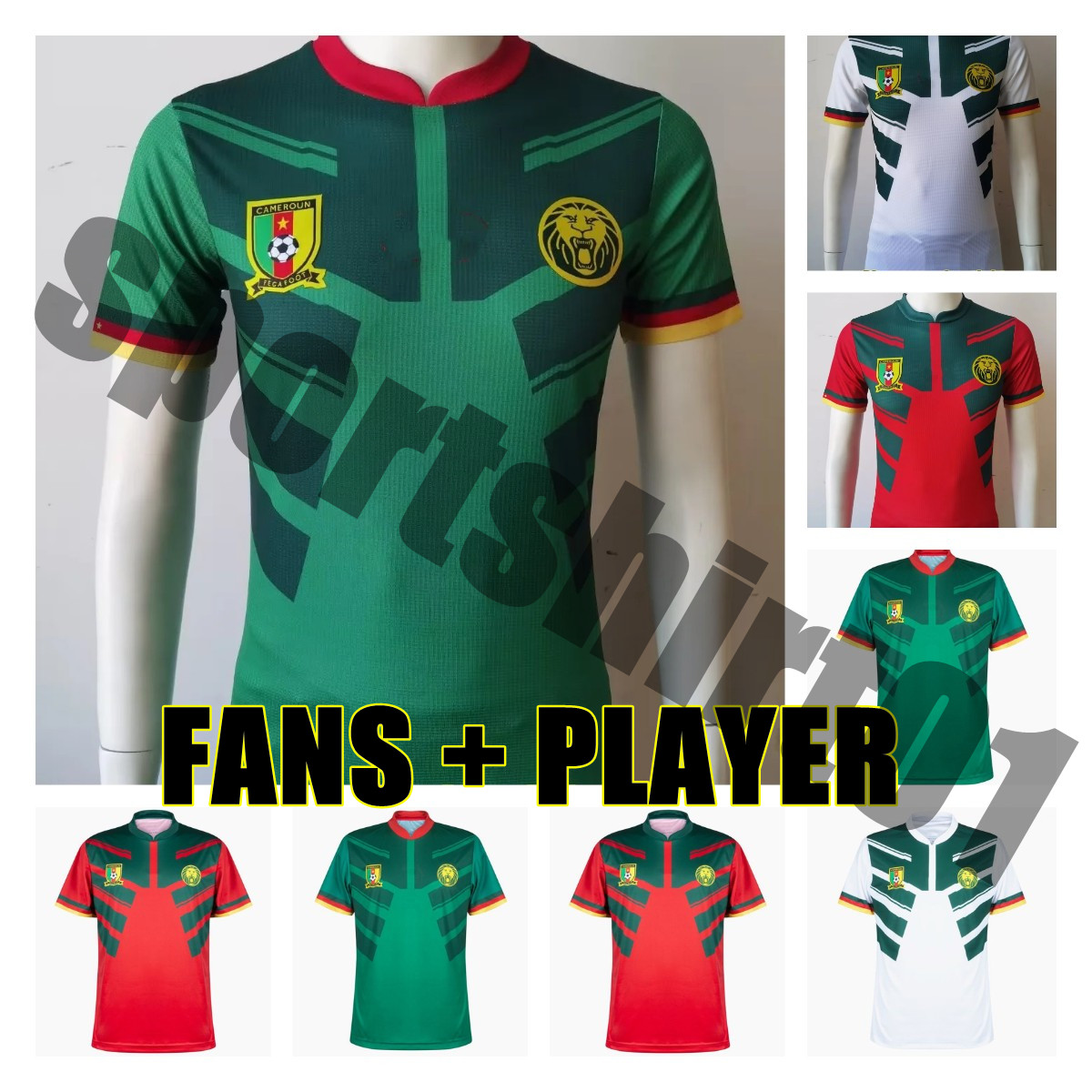

2022 Cameroon soccer jerseys home away third ABOUBAKAR ONDOUA HONGLA MBEUMO Bahoken ONANA 23 N'KOUDOU Toko.Ekambi CHOUPO-MOTING men football shirt Fan Player version