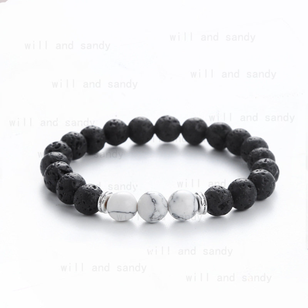 

Lave Gemstone Beaded Bracelet Strand Turquoise Emperor Stone Bracelets for Men Women Fashion Jewelry