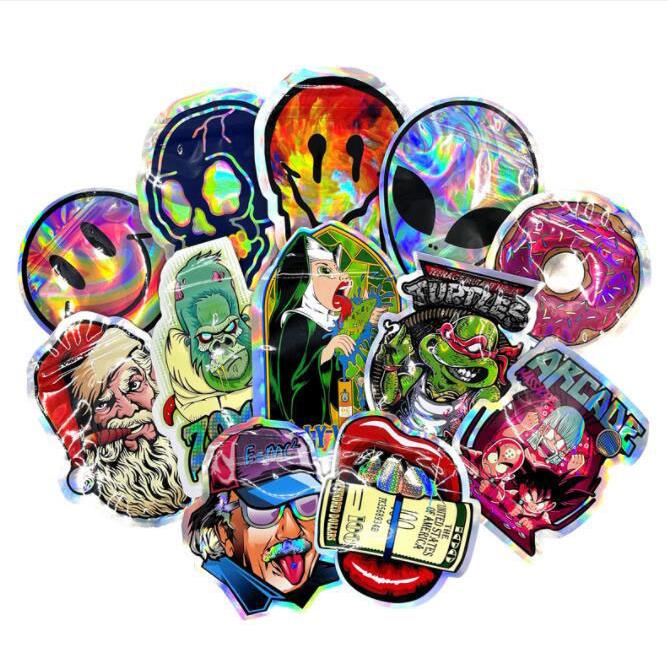 

EMPTY Unique Shape 3.5g Mylar Plastic Bag Zipper Package Bags Smell Proof Sealed Edibles EIGHTH Backpack Boyz