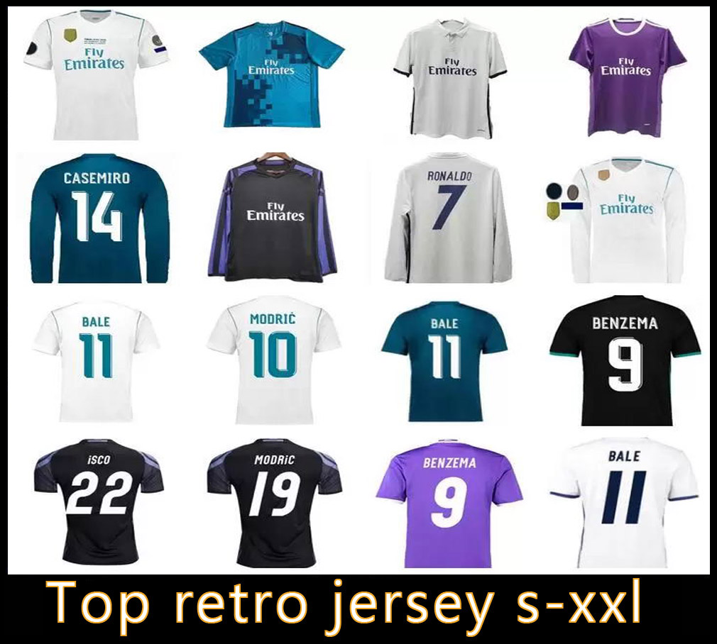 

98 99 Real Madrids Retro Football Jerseys GUTI Ramos McManaman 10 11 12 13 14 15 16 RONALDO ZIDANE 17 18 2005 2006 classic Soccer shirt home and away Long sleeve 02 03, Gold