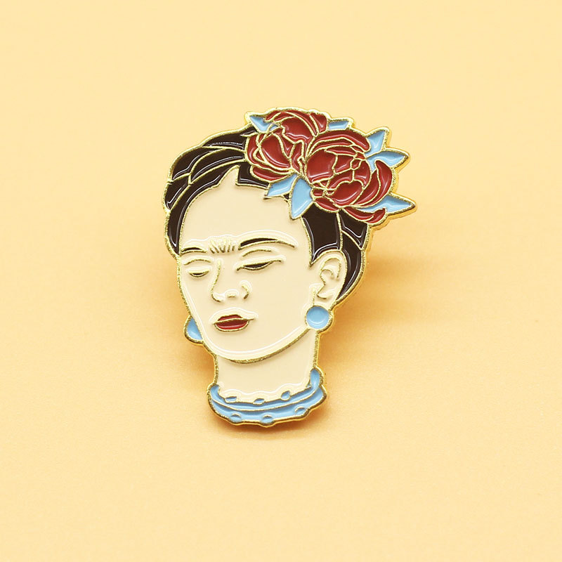 

Gorgeous Feminism Enamel Pin Wrap Clothes Lapel Brooch Fine Badge Fashion Jewelry Friend Gift S10000, As picture