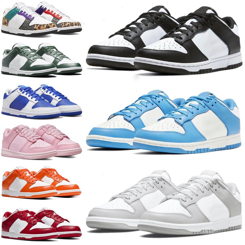 

Panda running shoes for mens womens dunked trainers sports sneakers runners UNC University sb Racer Blue Triple Pink dunks lows Grey Fog dunkes Coast Syracuse, #19 vintage navy 36-48