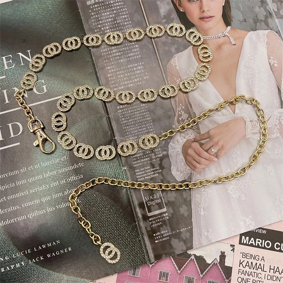 

Womens Chain Belt Luxury Designer Waistband Fashion Belts Women Men Suit Dress Suits Jeans Premium Womens Chain Belts Fashion Cool, Image