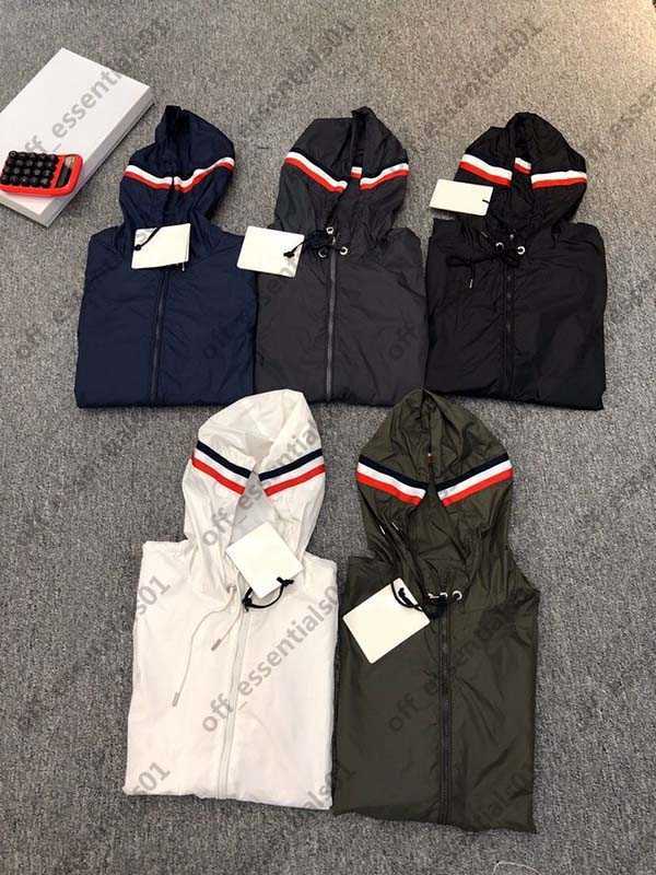 

Franch luxury brand windbreaker mens hooded jacket Lightweight sun protection clothing spring and summer jackets Sleeve arm NFC function, Supplement (not shipped separately)