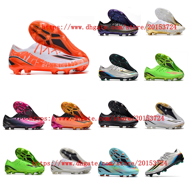 

2022 soccer shoes mens X SPEEDPORTAL.1 FG cleats football boots Black Pink Blue Silver Footwear botas de futbol, As picture 12