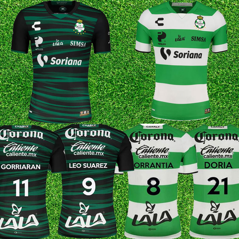 

22 23 Santos Laguna Men Soccer Jerseys F. TORRES A. CERVANTES ORRANTIA LEO SUAREZ GORRIARAN E. AGUIRRE DORIA D. MEDINA Home Away Football Shirt Uniforms