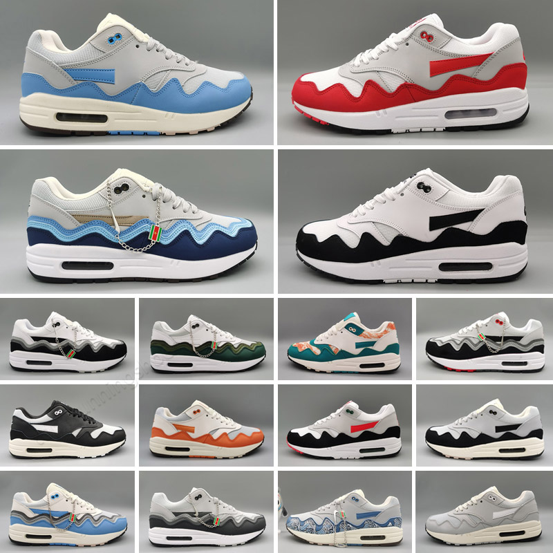 

2023 Fashion Women Mens Trainers Patta Waves Max 1 Running Shoes Monarch Noise Aqua Maroon Black Cactus Jack 87 Baroque Brown Saturn Gold, Color 5