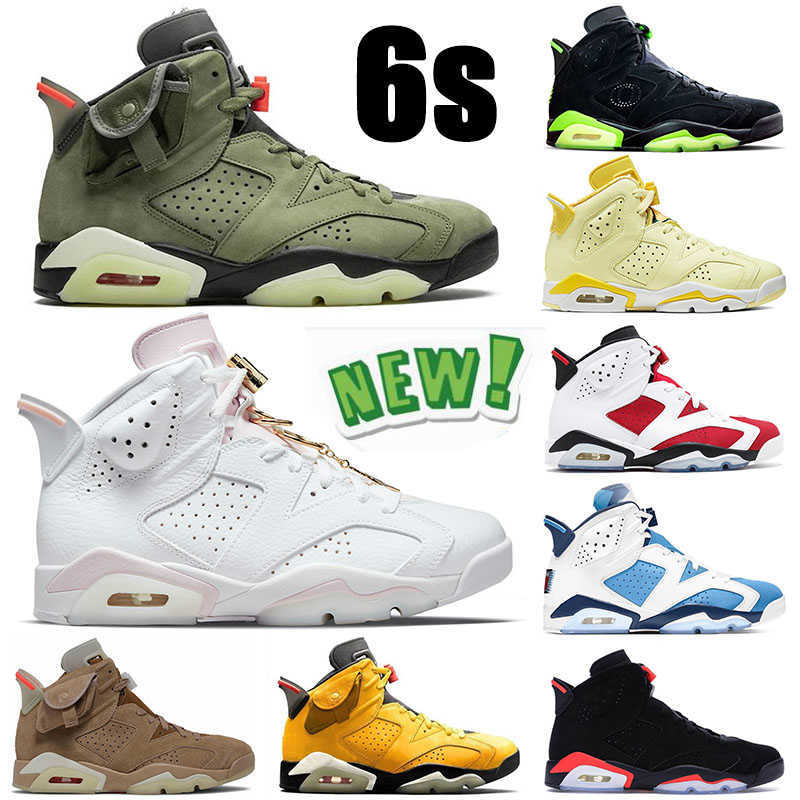 

2021 Bred Patent Jumpman 6 Trainers Basketball Shoes UNC Carmine Cactus Jack Gold Hoops Singles Day Floral Hare British Khaki 6s Sports, A3 hare 36-47