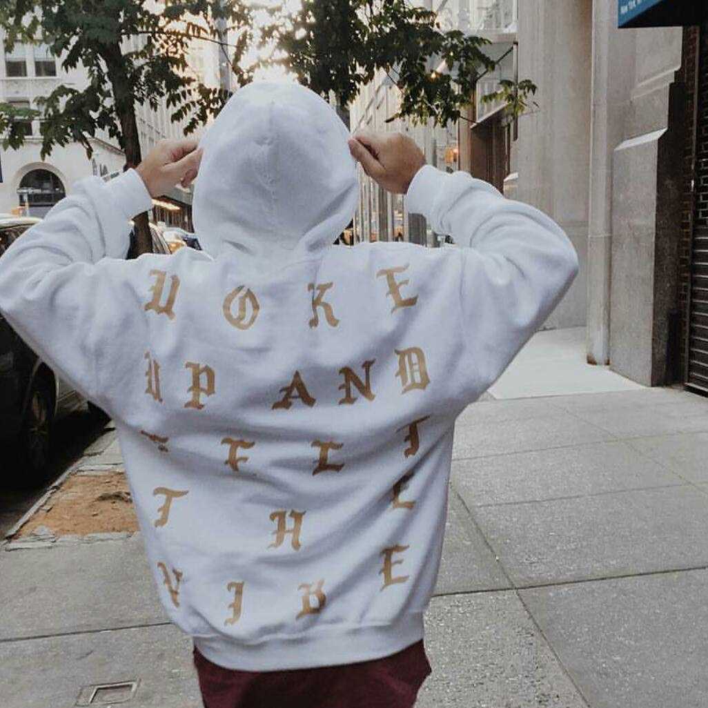 

Men' Hoodies Sweatshirts Street Hip Hop Limited Singapore Hoodie I Feel Like Paul Pablo Sweatshirt Hoody Men Women Fleece Coat Golden Print T221114, White