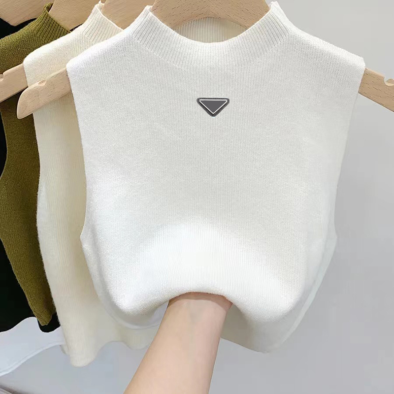 

Women's Vests Women sweater vest designer s Sweaters women's spring fall loose Letter round neck pullover knit waistcoats sleeveless top MAD6