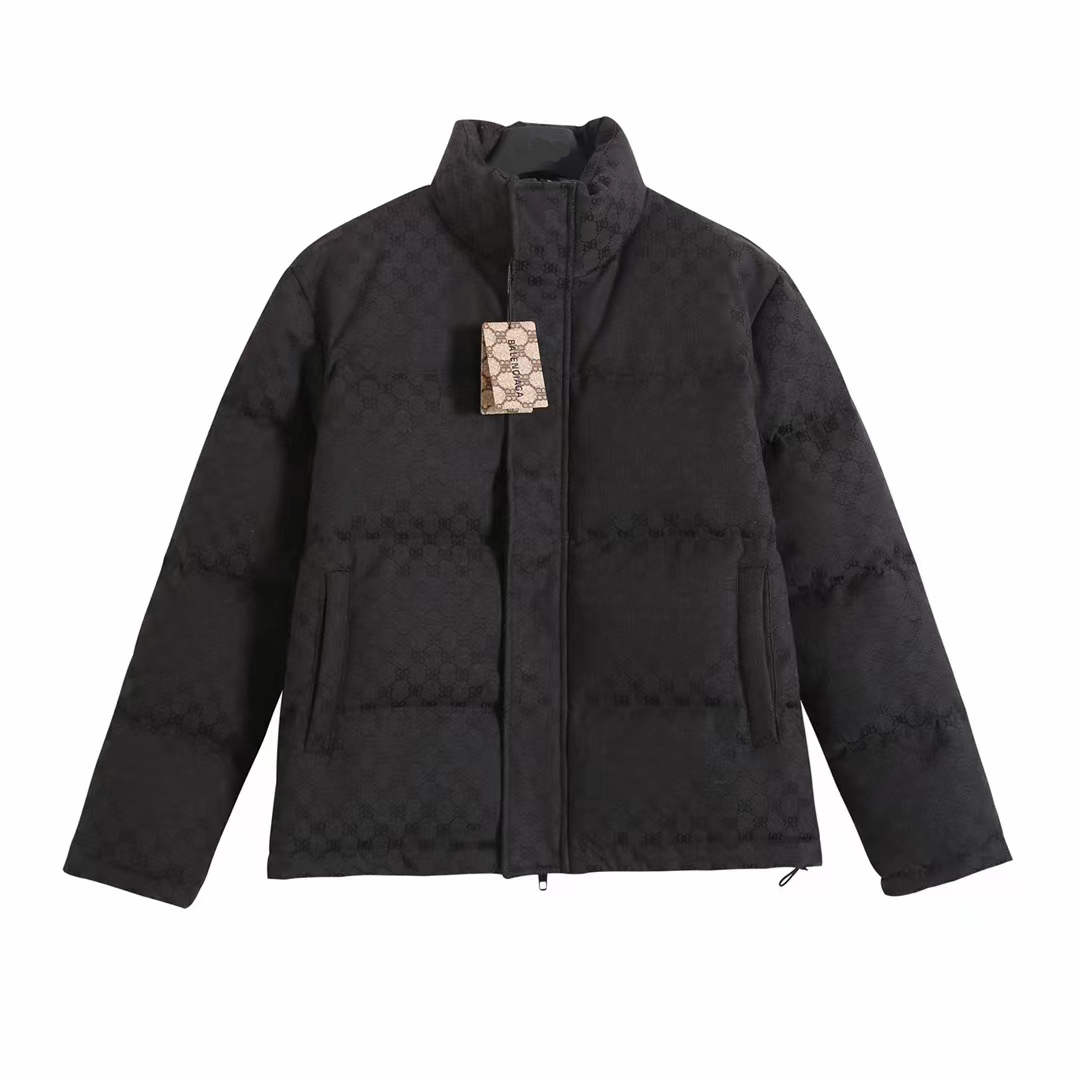 

Men's plus size Outerwear & Coats cotton women's parka Overcoat fashion outdoor windbreaker couple thickening warm coat custom men down jackets M L XL XXL XXXL, Black