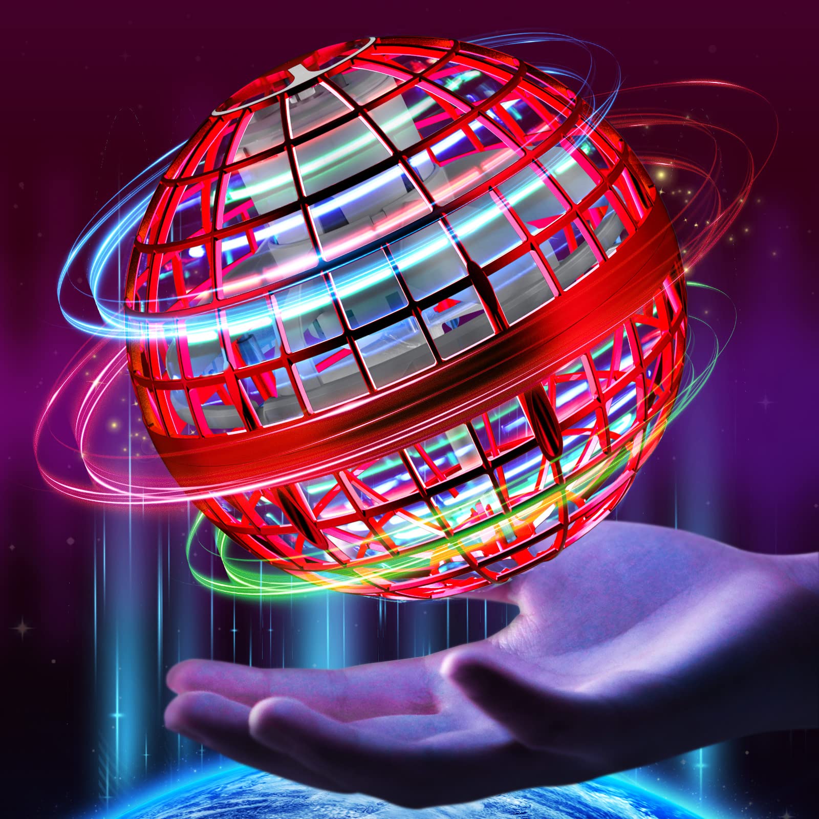 

Magic Balls Flying Orb Ball Toy With Light 2022 Upgraded Hover Hand Controlled Spinner Mini Drone Boomerang Birthday Gift For 6 7 8 Am09I