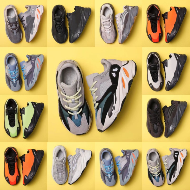 

children 700 V2 Shoes Kids toddlers baby Sneakers Girls and Boys Running shoe Skeleton black Trainers youth designer children Toddler Athletic Infants size 26-35, Customize(